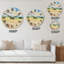 Horloge murale rustique, paysage italien rustique-1453591797