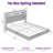 Storage Bed with USB Charging & LED Lights - Upholstered Wingback Design & Metal Frame Includes Headboard-575976583-575976580