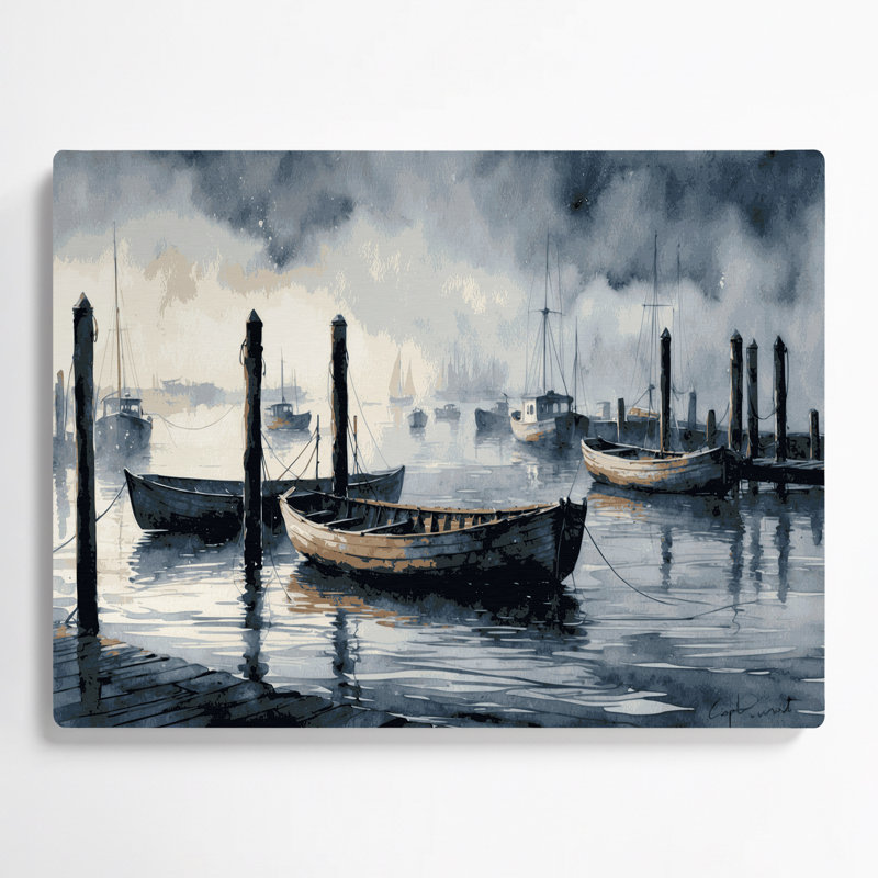 Art mural gris en métal Coastal Cape Cod Collection