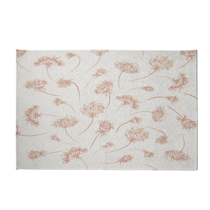 Alvordton Chenille Floral Indoor Rug, Rectangle 2' x 3'