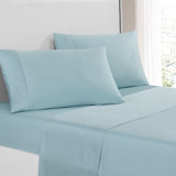 Harbor Home Solid 300-Thread Count Cotton Sheet Set