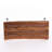 Rustic Wood And Iron Patio Coffee Table, 18" X 43" 18", Design Appearance Industrial Style Table With Metal Legs,