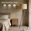 Lampe trépied moderne Mid-Century avec abat-jour tambour, lampe sur pied pour le salon, la chambre à coucher et le bureau, conception stable à trois pieds (ampoule non incluse)