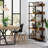 Kay Bookcase storage rack standing shelf 5-tier industrial Stable Bookshelf