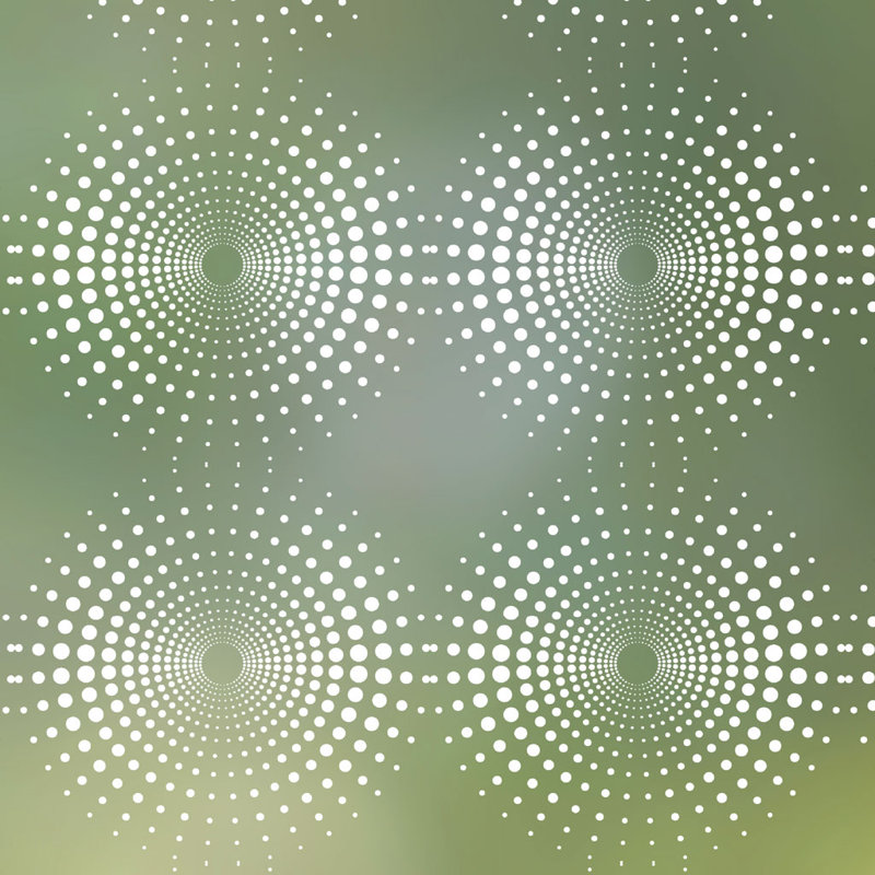 Abstract Non-Wall Damaging Window Decal, 48” H X 36” W