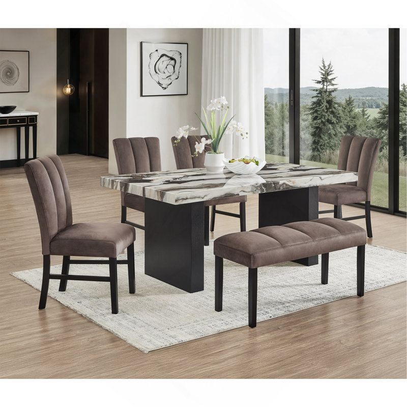 Table de salle à manger rectangulaire 1Pc