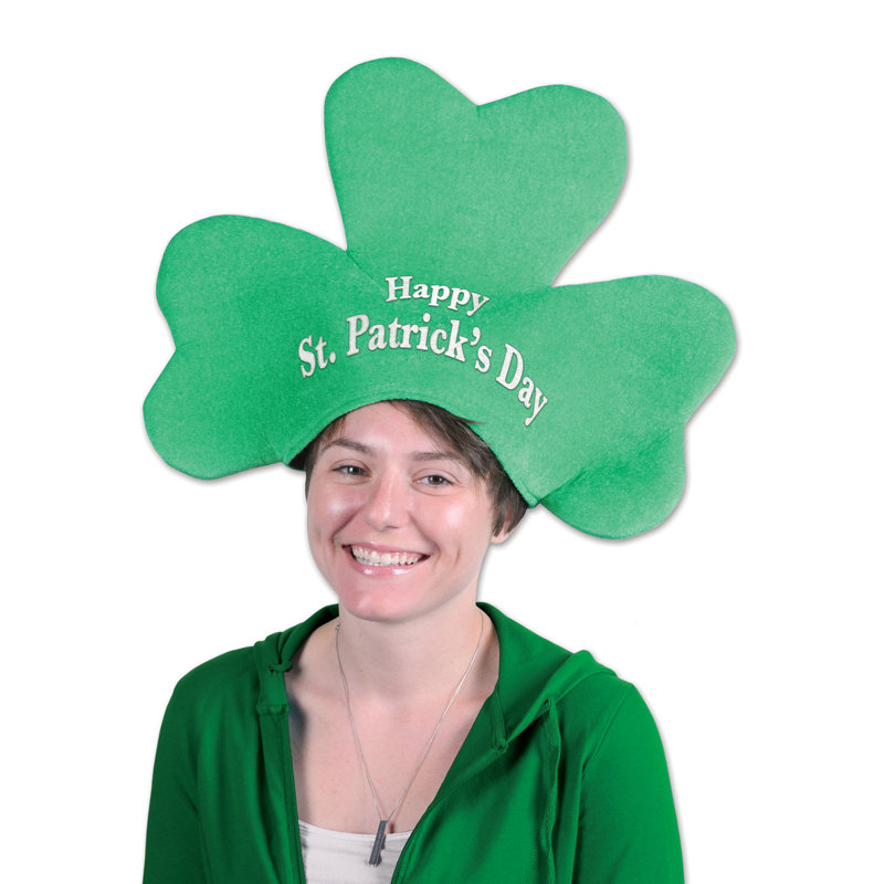 Peluche chapeau de trèfle de la Saint-Patrick