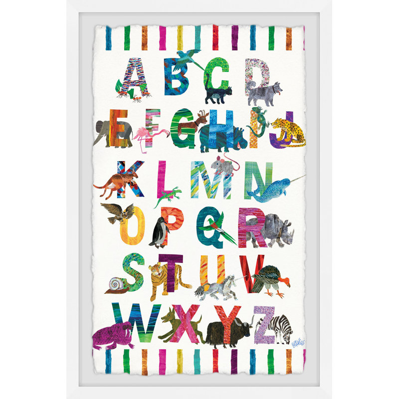 Oneal Oneal Alphabet Jungle - Single Picture Frame Print, 45cm H x 38cm W
