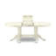 Ensemble de salle à manger 5 pièces comprenant une table ovale avec rallonge papillon et 4 chaises, 101,6 x 193,3 cm, blanc lin-1045597256