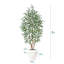 Ficus artificiel H 96 po avec pot de fleurs blanc Adcock