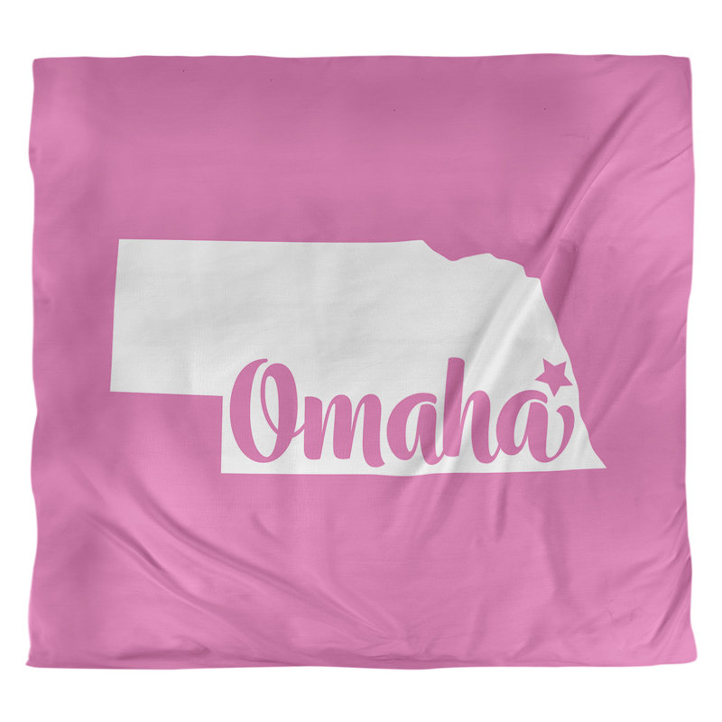 Housse de couette omaha nebraska, Housse de couette pour très grand lit, Rose, Microfibre