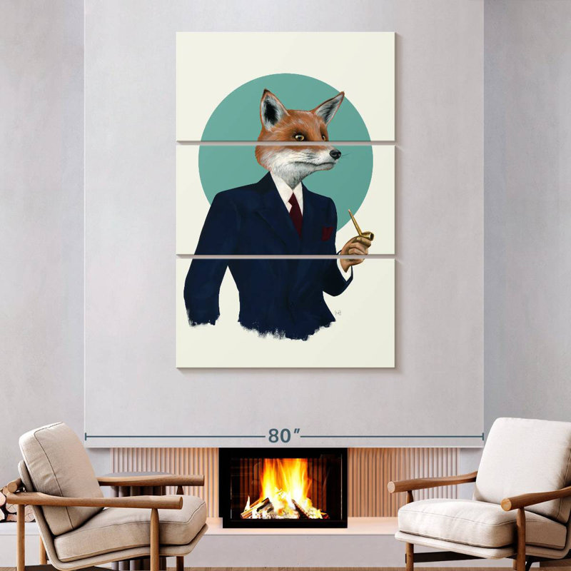 Brampt Mr. Fox, 74" H x 48" W