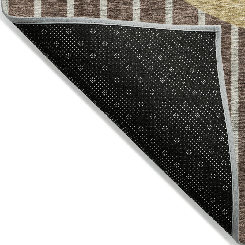 Ember Brown Washable Indoor-Outdoor Rug - , 10' x 14'