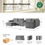 Canapé modulaire avec rangement Buelow-1300887976