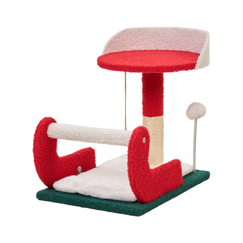 Cat Tree / Condo, 40cm H x 40cm W x 30cm D, Red