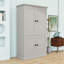 Armoire de cuisine autoportante avec 4 portes, 3 tiroirs et 6 tablettes de porte-130165535