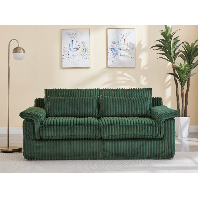Canapé 74 po, Vert foncé