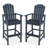 Beachcrest Home™ Outdoor Hdpe Bar Height Stool Patio Tall Chair Armrest Footrest All Weather-286003119