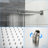 Wall Mounted Dual Shower Head - 10 Inch Square In Brushed Nickel With Rainfall Head, Handheld Spray And Easy Installation Instructions Shower, 360° Adjustable Construction-117432629