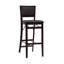 Tabouret de comptoir / de bar pliable Phaedra avec siège et dossier rembourrés-1354924485-1354924484