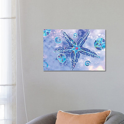 Starfish Blues Tampa by Jo Lynch - Wrapped Canvas Gallery-Wrapped Canvas Giclée