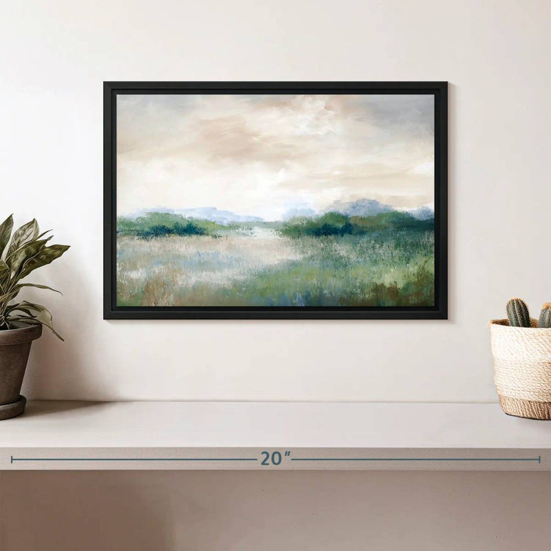 Calmer Vista, Cadre flottant noir, 13 po x 9 po