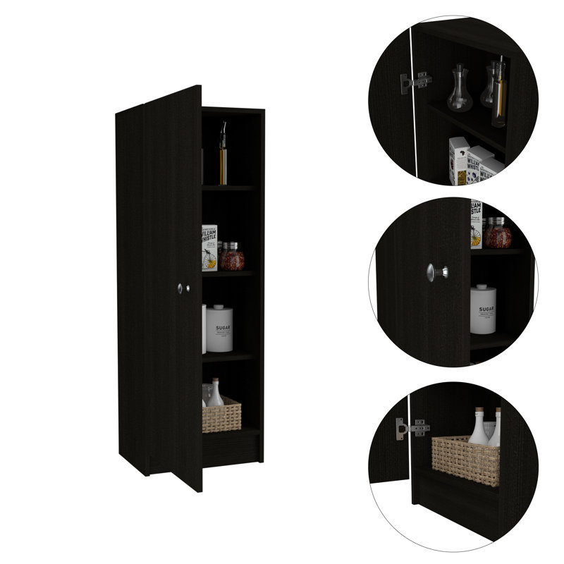 Richmond Rectangle Pantry Cabinet, Black
