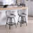 Absalom Swivel Upholstered 25.6'' Linen Counter Stool with Metal Frame-474628404