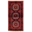 Tapis décoratif en laine noué à la main de conception unique 3 pi 2 po x 6 pi 3 po Bertwin New Age