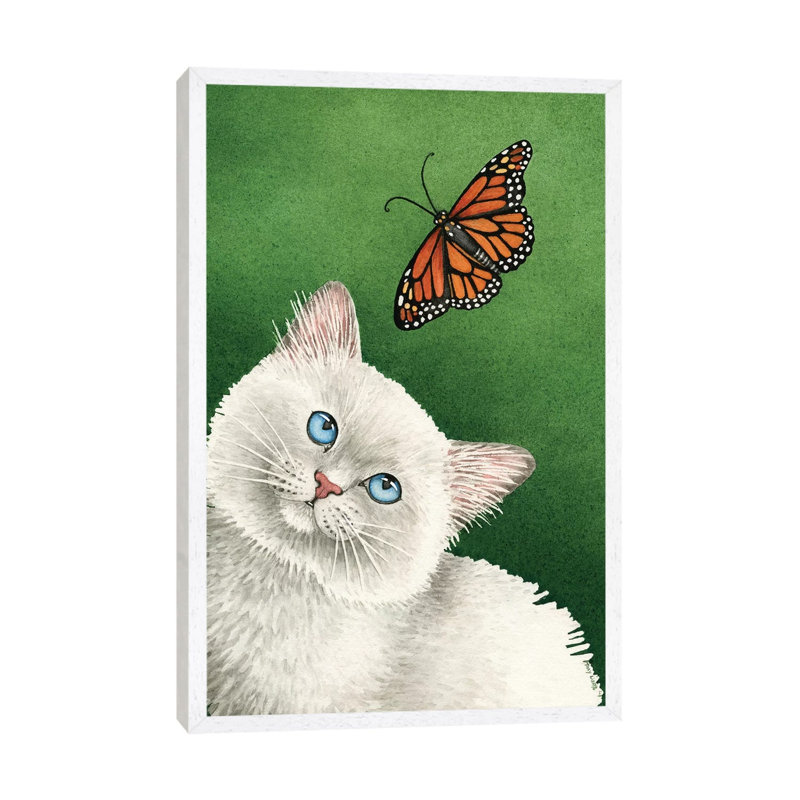 Garden Beauty 1 Piece Painting on Canvas, 66.04cm H x 45.72cm W x 3.81cm D, White Framed