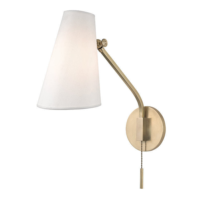 Trenace Armed Sconce, Aged Brass