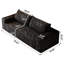 71 po - 3 po - noir, coton peau, rembourrage en mousse haute densité, style moderne, 2 sièges, pour siège de cinéma maison, sans assemblage, coussin ergonomique confortable, tissu velours côtelé noir confortable, matériau doux, éponge