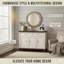 Buffet spacieux de style campagnard - Rangement robuste et design multifonctionnel-1787785961