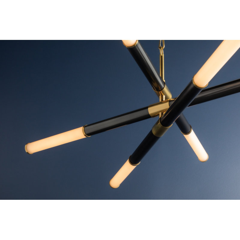 Huntington 6 - Light LED Chandelier, Aged Old Bronze