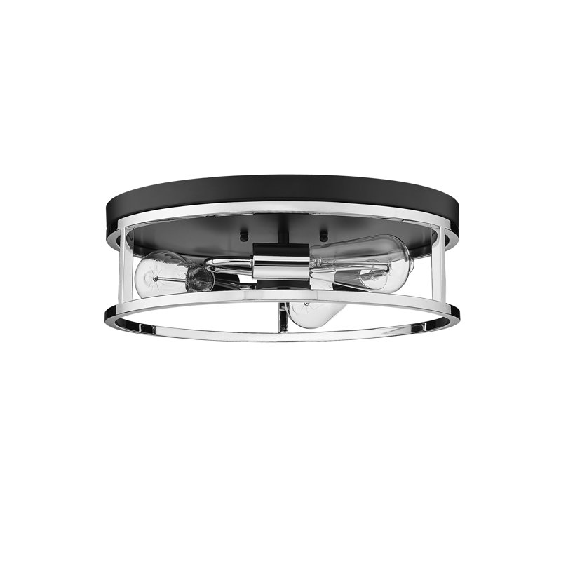 Plafonnier encastré 3 lumières Durrin, Noir/chrome