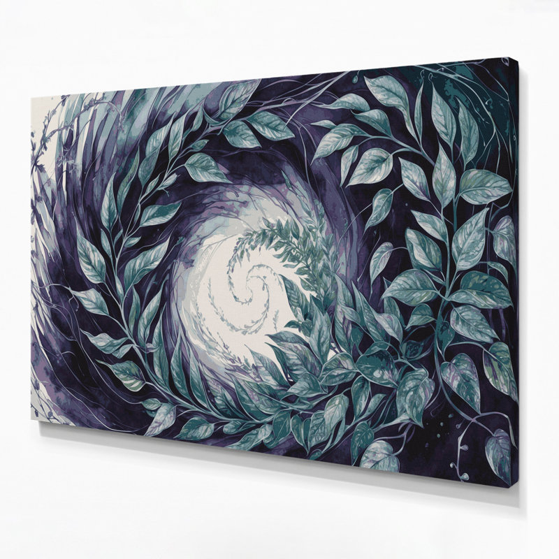 Art mural sur toile Botanical Tradescantia, H 12 po x l 18 po
