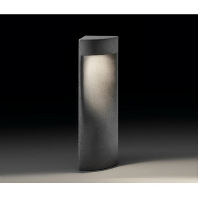 Moai Gray Integrated LED Bollard Light