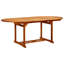 6 - Person Acacia Patio Dining Set with Extendable Rectangular Table