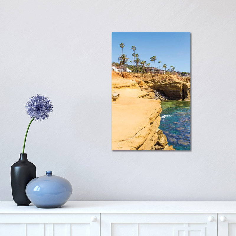 San Diego Sunset Cliff par Melanie Viola - Photographie sur toile tendue, H 18 po x l 12 po x 1,5 po