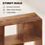 3-tier 9 Cubes Unit Cupboard Bookcase 91.5*29.5*91.5 cm MDF 1 Piece Cube Storage Rustic Brown Enclosed Storage-546422170