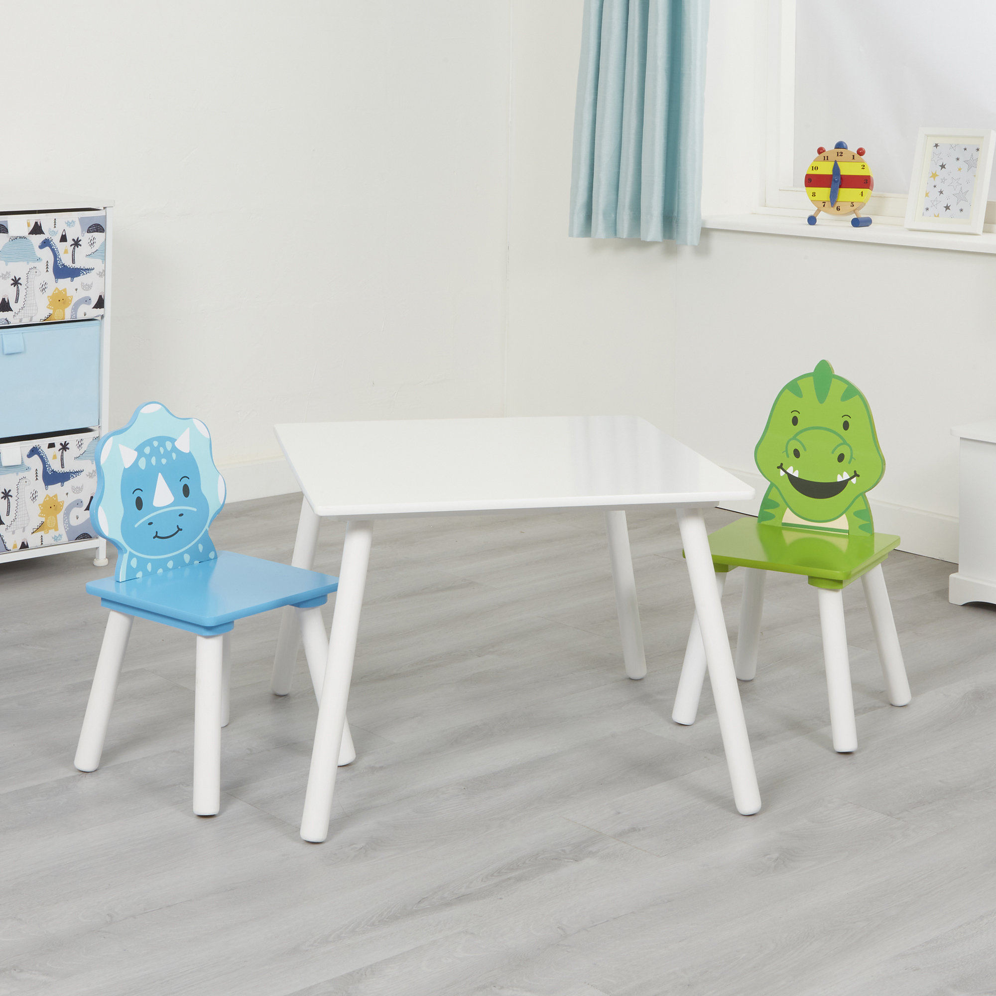 Childrens dinosaur table and chairs discount