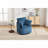 Corduroy Upholstered Swivel Chair-1493615626