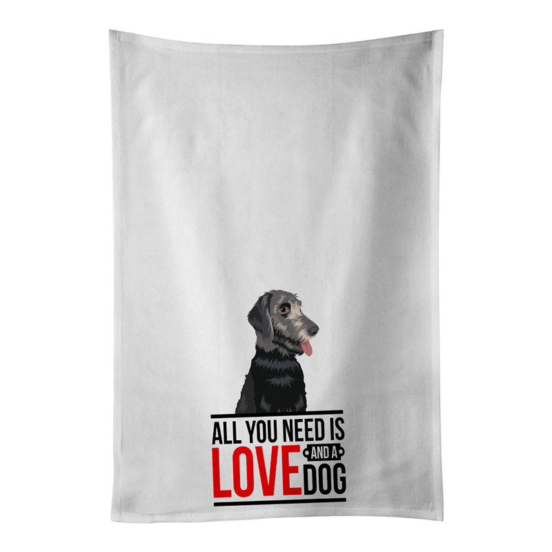 Ensemble de 2 serviettes de cuisine Schnauzer