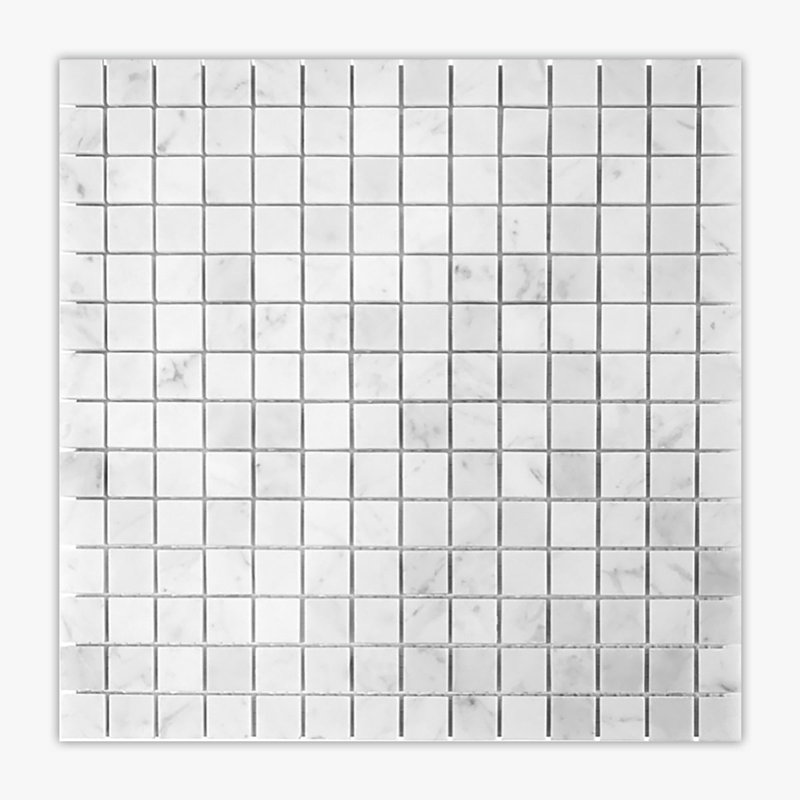 1" x 1" Marble Grid Mosaic Wall & Floor Tile