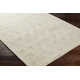 Rectangle Niara Hand Tufted Wool Area Rug in Ivory