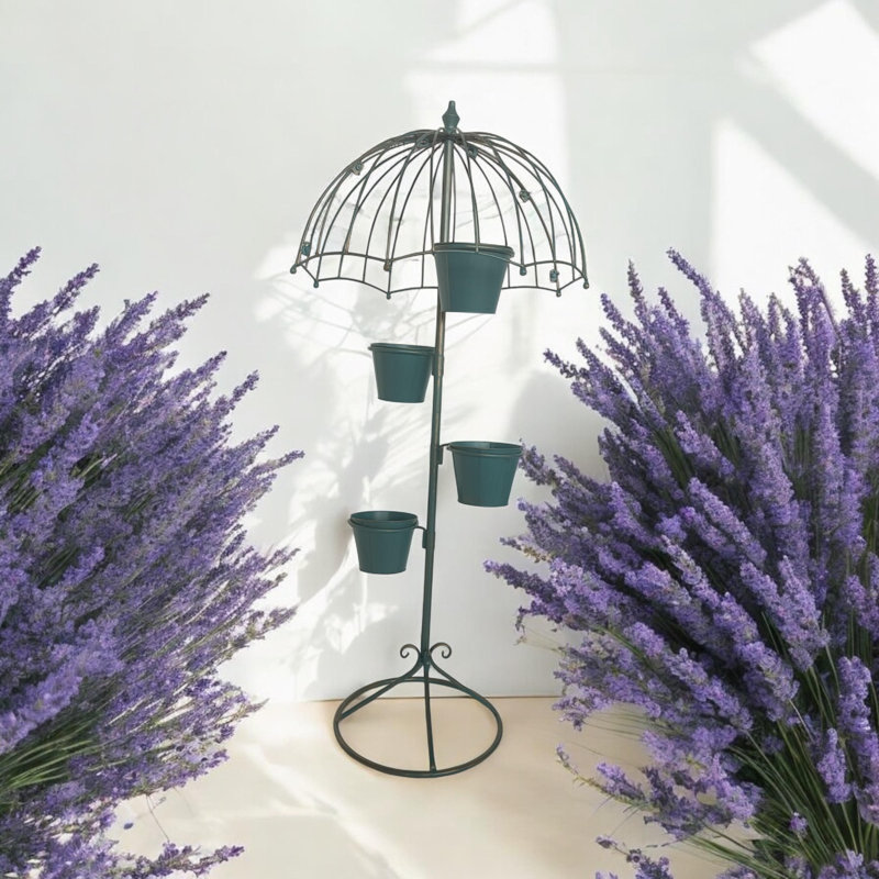 Gosnells Metal Statue Planter, Blue