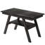 Ensemble table et chaises de salle à manger TOPMAX 6 pièces en bois, hauteur comptoir, avec tablette de rangement