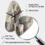 «Methia Abstract Design Shapes I - Abstract Collages», horloge murale asymétrique-2097454687