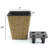 2-Pack Smart Self-Watering Square Planter For Indoor And Outdoor - Hand Woven Wicker - Brown-2034608862