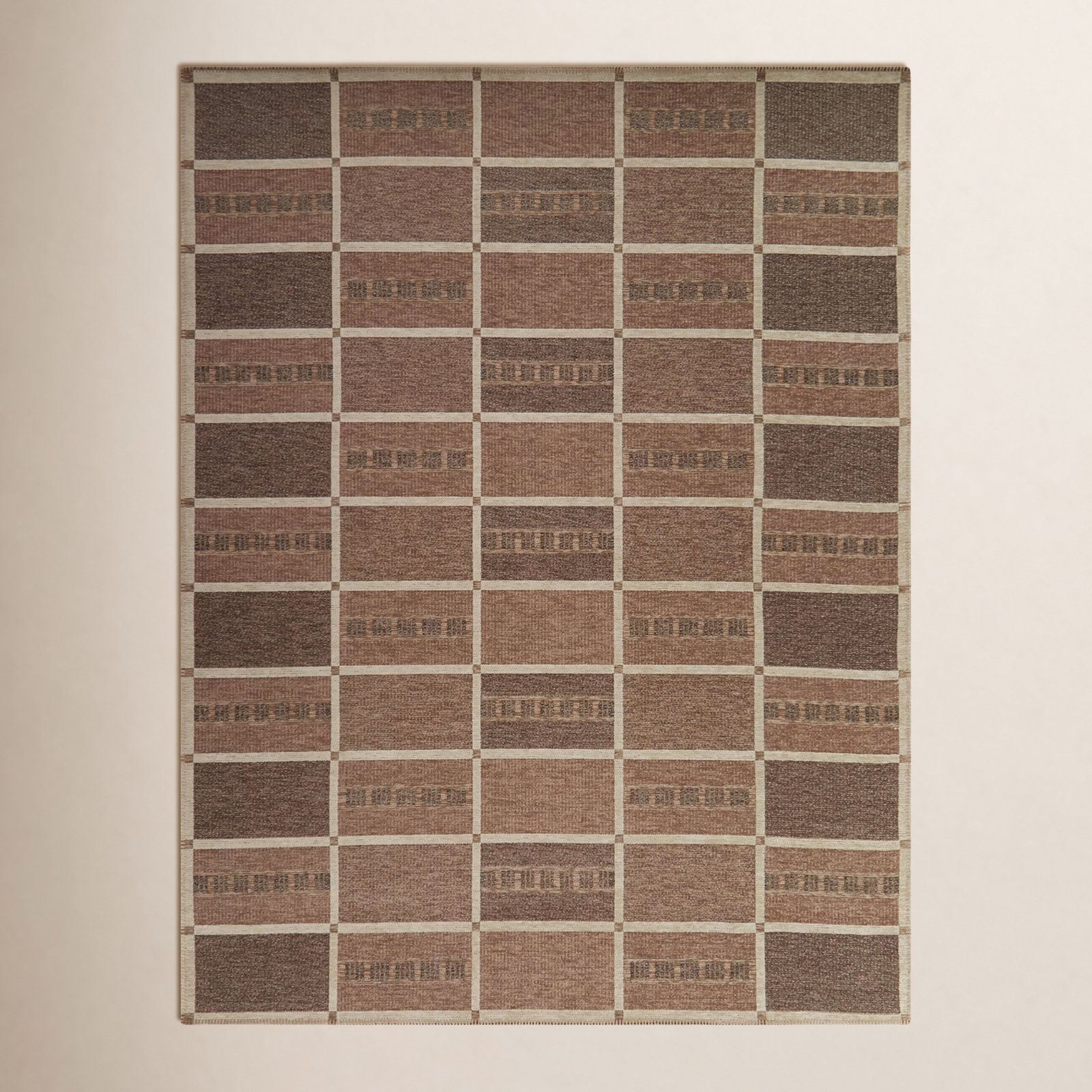 Claudina Indoor Outdoor Geometric Rug, Rectangle 5'3" x 7'